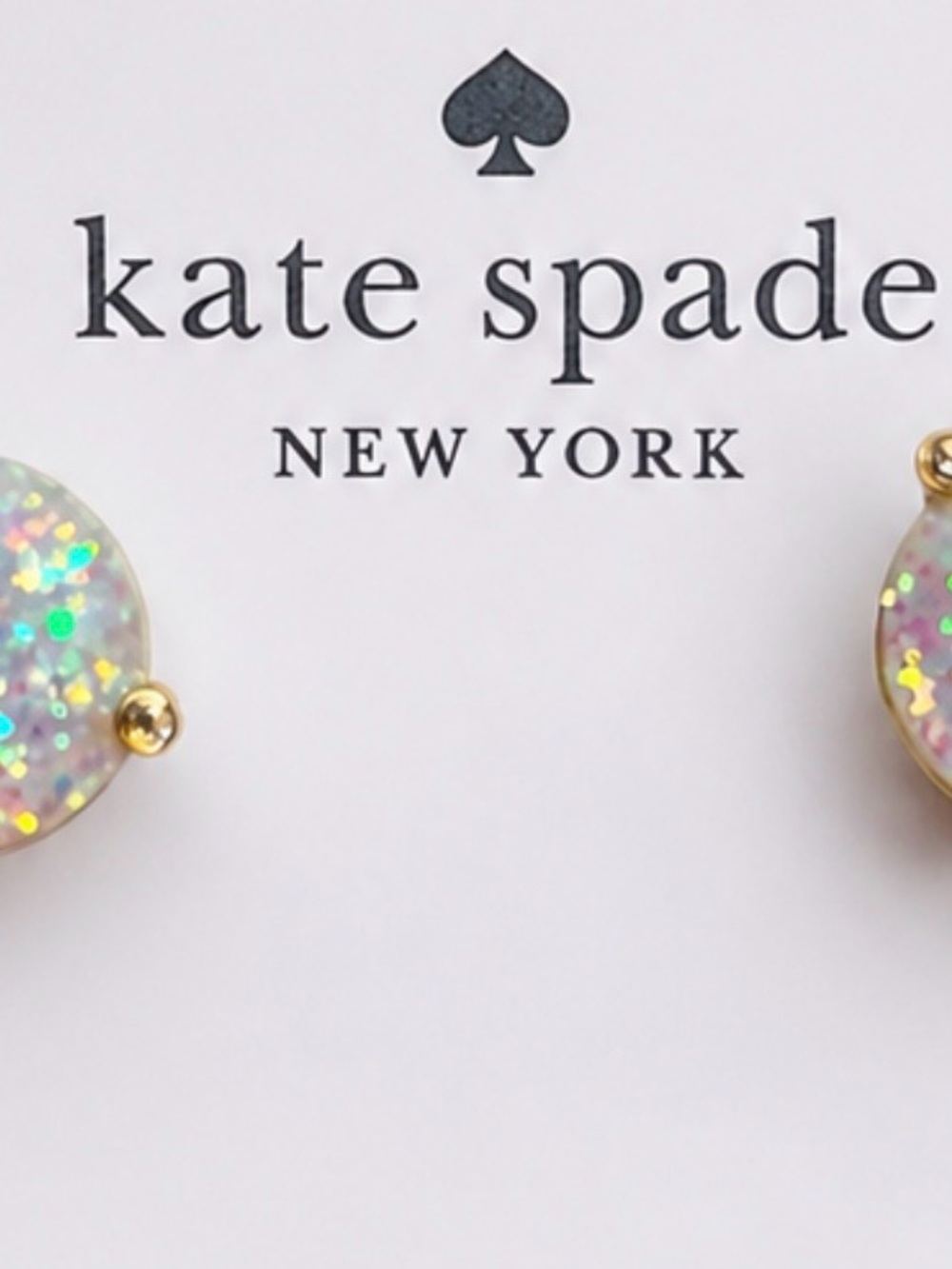 KATE SPADE New York Rose & Shine Glitter Stud Earrings - Picture 3 of 5